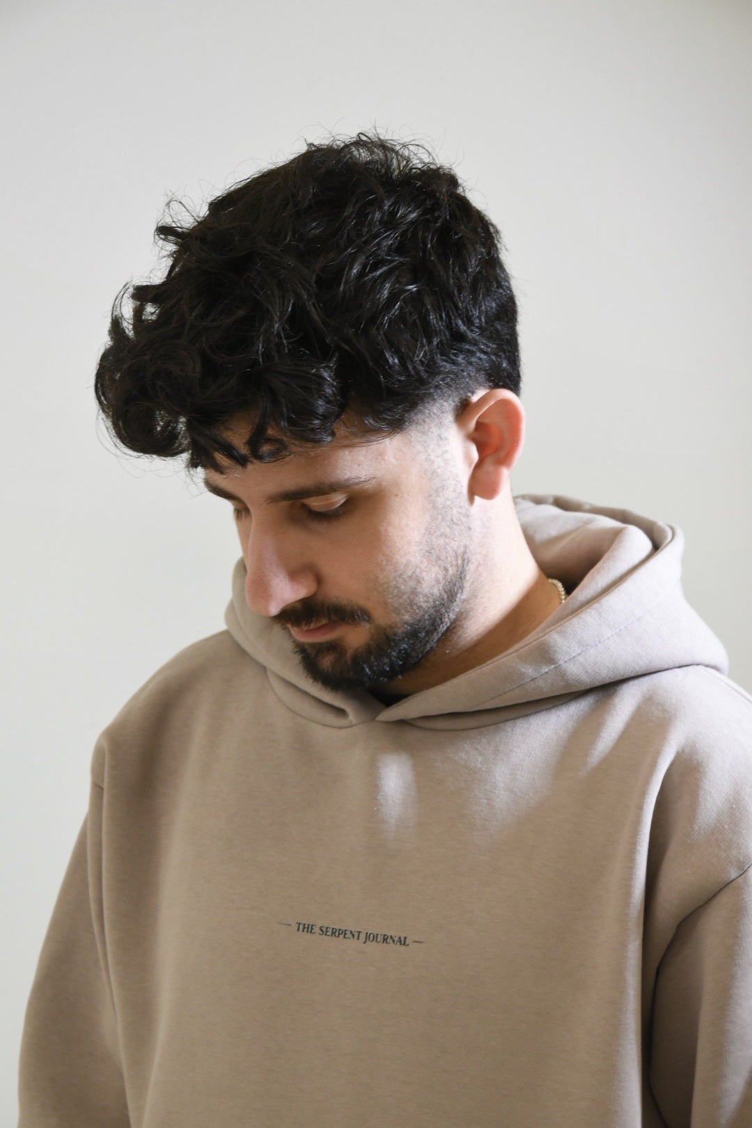 “THE SERPENT JOURNAL“ Hoodie - Grey Rock