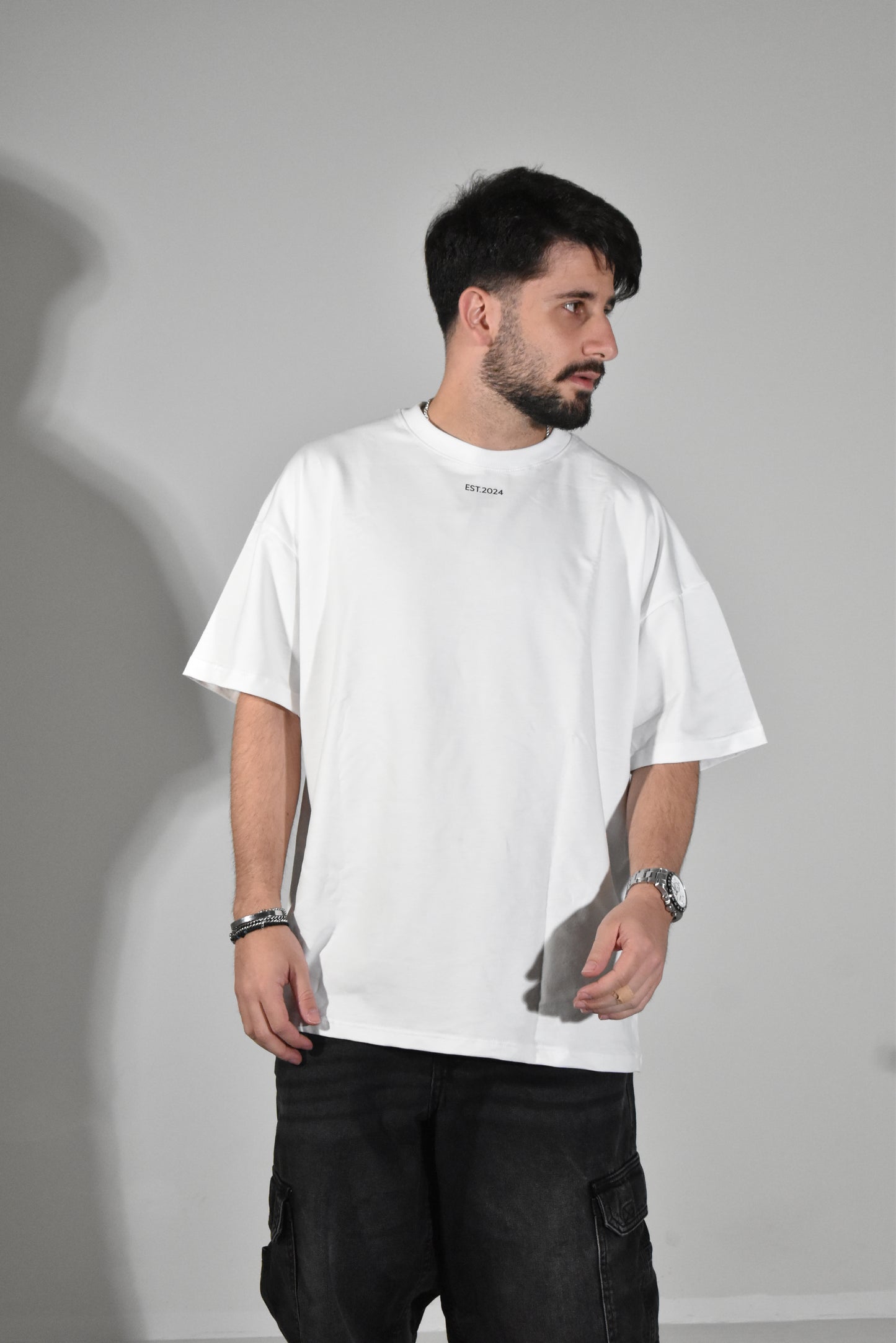 “ESTablished” Oversized T-Shirt White