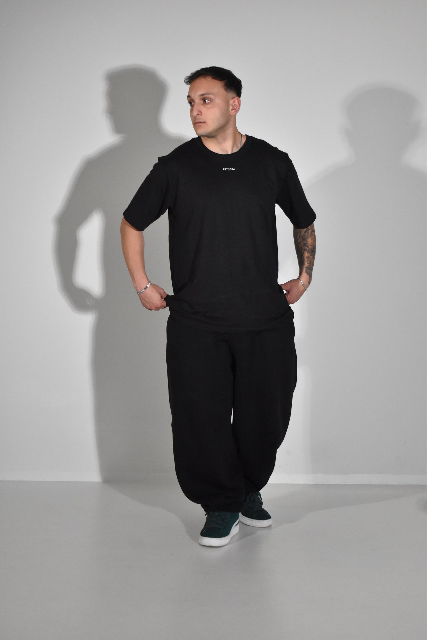 “ESTablished” Oversized T-Shirt Black
