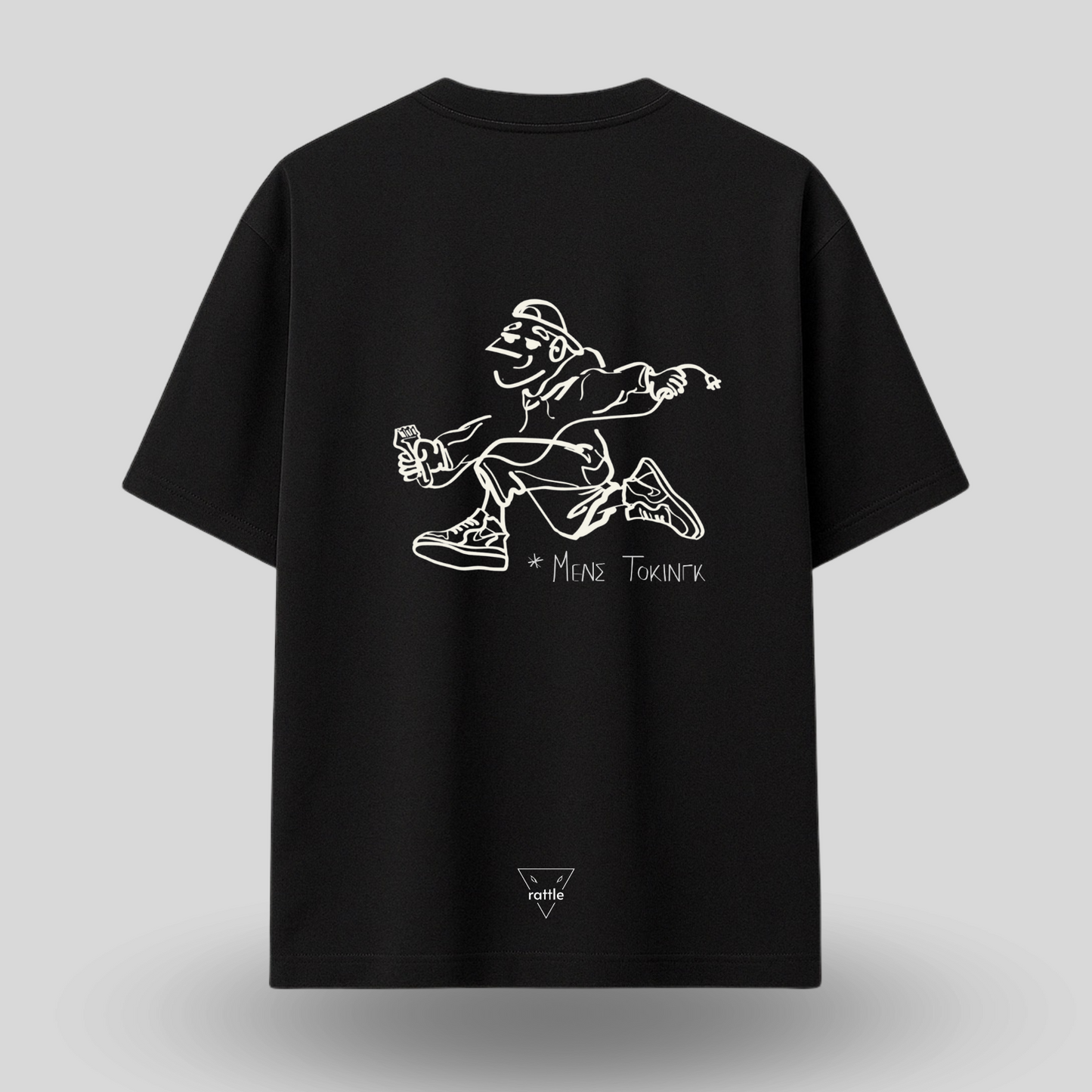 RATTLE X ERGO.HAIR T-Shirt Black