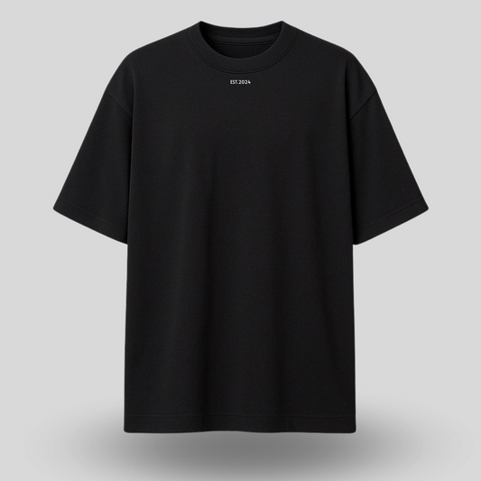 “ESTablished” Oversized T-Shirt Black