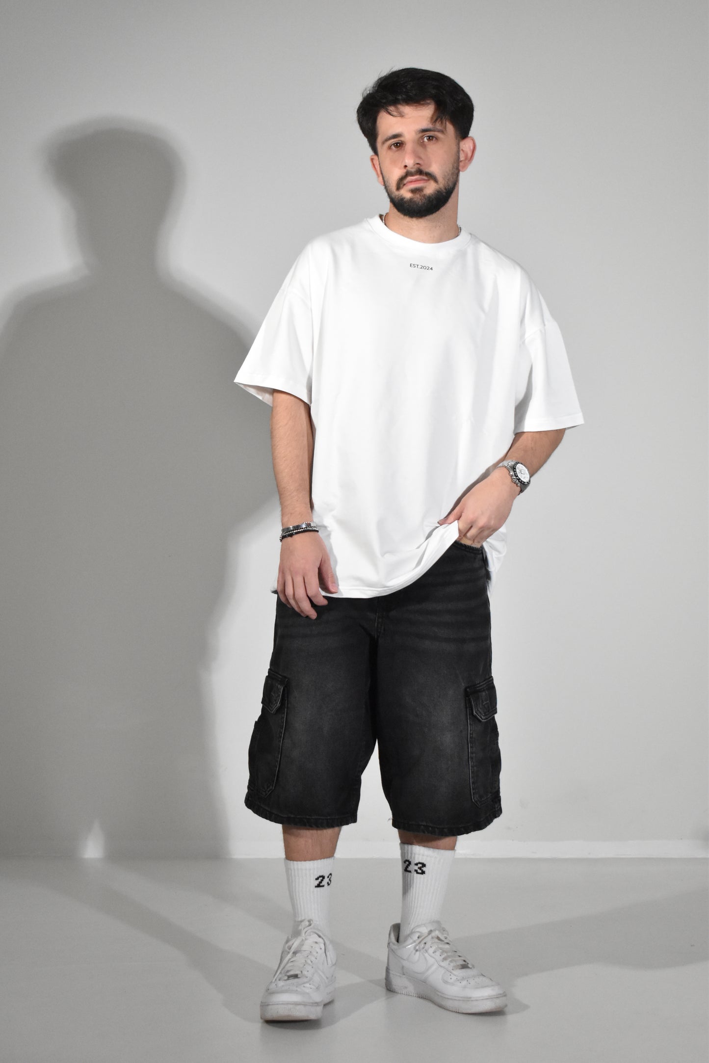 “ESTablished” Oversized T-Shirt White