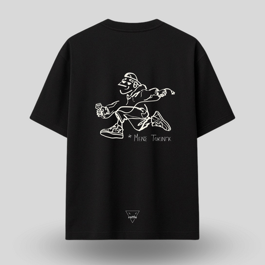 RATTLE X ERGO.HAIR T-Shirt Black